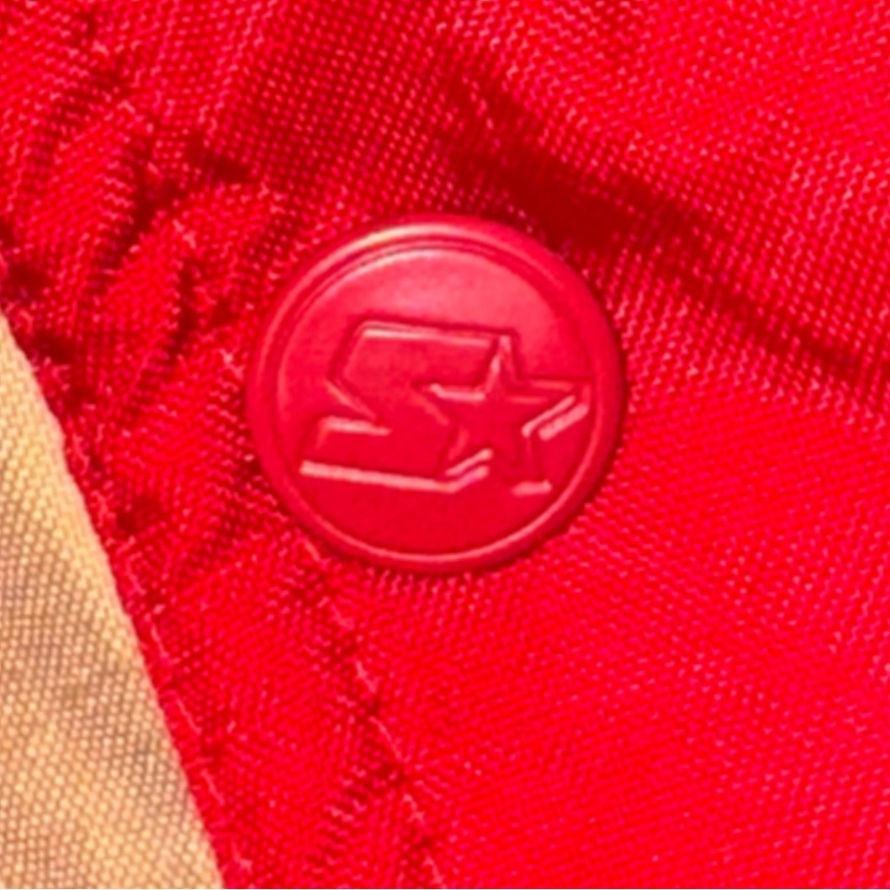 Vintage Rare 90s Starter San Francisco 49ers Puffer Jacket Red NFL Star XL EUC - Picture 4 of 10